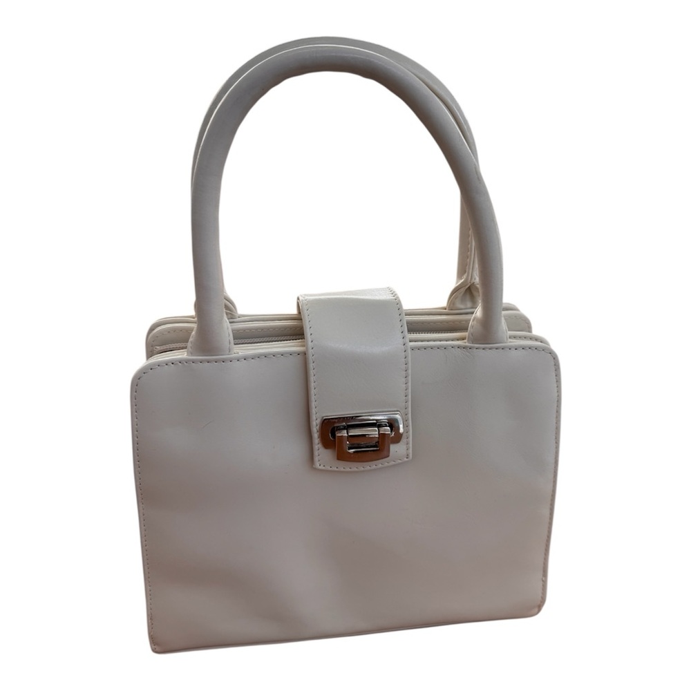 Vintage Worthington White Top Handle Crossbody Shoulder Bag